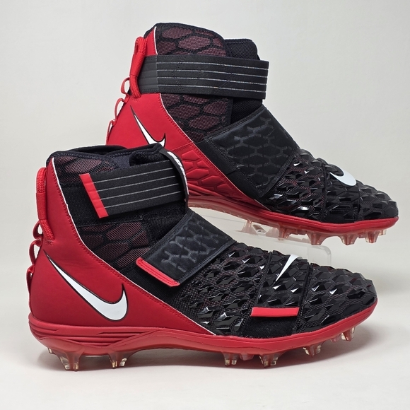 Nike Force Savage Elite 2 Football Cleats Red Black Men's Size 17 BV3962-002 New - Picture 2 of 10